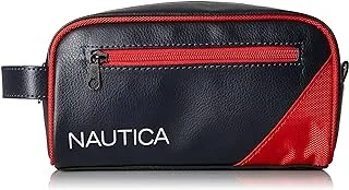 Nautica Men's Top Zip Travel Kit Toiletry Bag Organizer