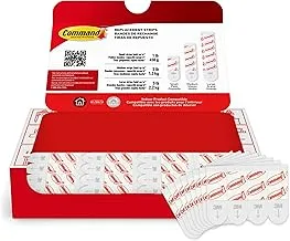 Command Small Refill Strips, White, 64-Strips - Easy To Open Packaging