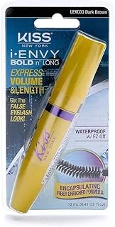 KISS I, Envy Bold N' Long Mascara LEXC03, Dark Brown, 12 ml