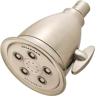 Speakman, Brushed Nickel S-2005-HB-BN Hotel Anystream High Pressure Shower Head-2.5 GPM Adjustable Replacement Bathroom Showerhead