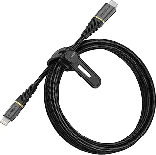 OtterBox Reinforced USB-C to Lightning Cable, MFi Certified, Fast Charging Cable for iPhone and iPad, Ultra-Rugged, Bend and Flex Tested, 2M, Black