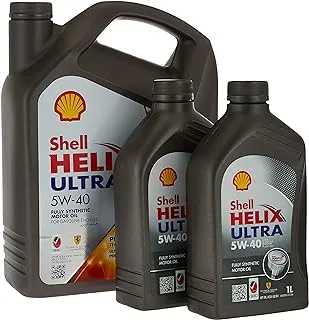 Shell Helix Ultra 5W-40 Fully Synthetic Motor Oil (15,000 Kms, 6 Litres Combo Pack)