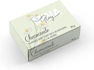 Mina Glory Chamomile Soap 90g enriched with natural ingredients of Herbs and Oils includes Chamomile and Coconut Oil For Dry and Cracked Skin Helps makes Skin Soft and Smooth.