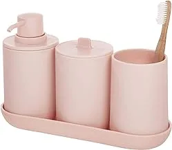 iDesign Cade Bathroom Accessories Set, 4-Piece Sink Tidy