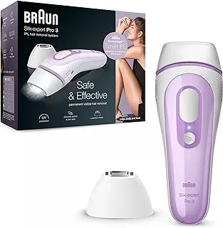 Braun Silk·Expert Pro 3 Pl3111 Latest Generation Ipl, Permanent Hair Removal, White&Lilac