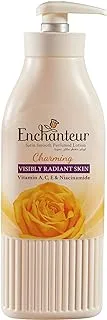 Enchanteur Satin Smooth- لوشن ساحر بخلاصة الصبار وزبدة الزيتون للبشرة الناعمة الساتان ، لجميع أنواع البشرة ، 750 مل