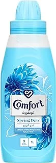 COMFORT Fabric Softener, Spring Dew, for fresh & soft clothes, 1L