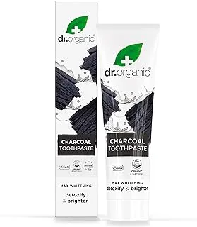 Dr Organic, Organic Charcoal Toothpaste, Natural, Vegan, Cruelty Free, Paraben & Sls Free, Whitening, 100Ml