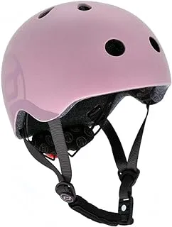 Scoot and Ride | Matte Finish Baby Helmet with Adjustable Straps | Sizes XXS-Small | Includes LED Saftey Light and Soft Fleece Padding for Extra Protection