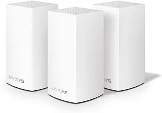 Linksys Whw0103 Velop Whole Home Mesh Wifi System (Ac1300 Wifi Router/Wifi Extender For Seamless Coverage Of Up To 4,500 Sq Ft, Parental Controls, 3-Pack, White)