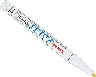 Mitsubishi 718966 1 1.2 mm Fine Tip Paint Marker, White