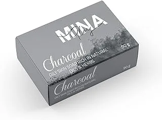 Mina Glory Activated Charcoal Black Soap,Organic Activated Charcoal Cleansing Soap Bar - Kills Virus, Germs and Bacteria - Clogged Pores, Blackheads, Anti - Pollution.