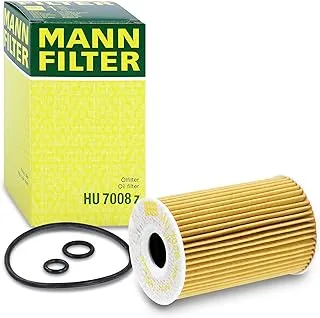 MANN-FILTER HU 7008 Z فلتر الزيت ، مجموعة فلتر الزيت مع حشية ، مجموعة حشية للسيارات