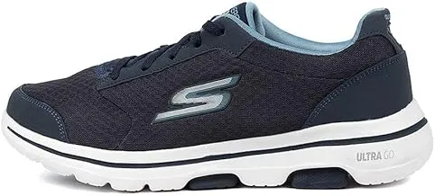 Skechers Go Walk 5-Qualify Oxford Shoes for Men, Navy, 44.5 EU