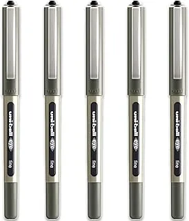 Uni-Ball Eye Fine Rollerball Pen 0.7 Mm Line Ub-157 Black Pack Of 5