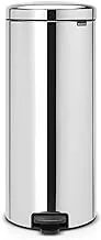 Brabantia Pedal Bin Newicon With Metal Inner Bucket, 30 Litre - Brilliant Steel