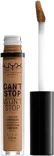 NYX PROFESSIONAL MAKEUP Can't Stop Won't Stop Contour Concealer, Warm Honey 15.9