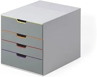 DURABLE Desktop Drawer Organizer (VARICOLOR 4 Compartments with Removable Labels) 11