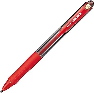 Mitsubishi Laknock 1.4 mm Tip Ball Point Pen, Red