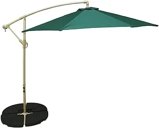 YATAI Umbrella With Cross Base Water Sand Filled Waterproof Easy Tilt Adjustment Sunshade Beach Umbrella - Patio Garden Umbrella Outdoor With Base - Parasol Umbrella With Stand