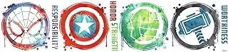 RoomMates RMK3583SCS Marvel Icons Peel and Stick Wall Decals, Multicolor