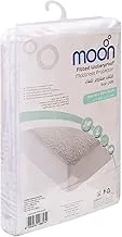 MOON Premium 100% Cotton Terry, Breathable Waterproof Mattress Protector Sheet With Skirt Fit - Machine Washable 120X60X12 Cm