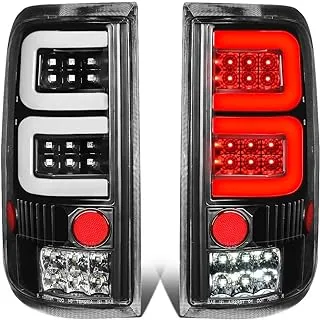 DNA MOTORING TL_F15004-Led-3D-Bk-Cl Pair 3D Led Bar Tail Light Brake Lamp [For 04-08 Ford F150/Lobo]