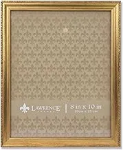 Lawrence Frames Lawrence Gold 8X10 Frames Classic Bead Picture Frame, 537080