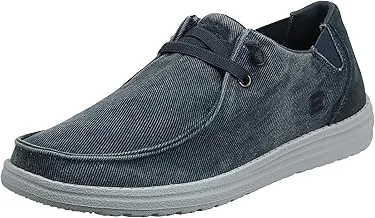 Skechers MELSON-RAYMON CANVAS SLIP ON mens Moccasin