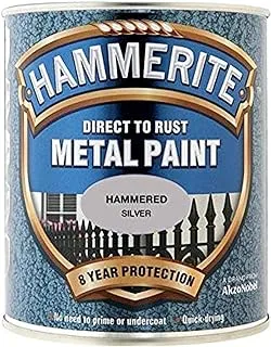 Hammerite Metal Paint Hammered Silver 750Ml