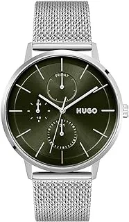 HUGO Boss Men's Green Dial Stainless Steel Watch - 1530238