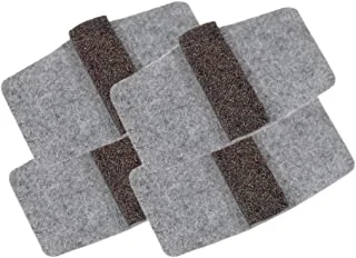 Master Manufacturing Wrap-Around Felt Floor Savers, Fits Most Chair Rails, Protects Floors for Scratches and Rust Stains (88458) (16 Pack)