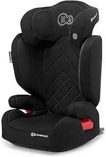 Kinderkraft Car Seat XPAND ، مقعد الطفل الداعم ، مع Isofix ، مسند رأس قابل للتعديل ، حماية جانبية ، للأطفال الصغار ، الرضع ، المجموعة 2/3 ، 15-36 كجم ، حتى 12 عامًا ، شهادة السلامة Intertek ، أسود