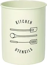 Now Designs Powder-Coated Steel Utensil Crock, Ivory