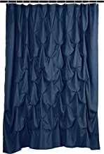 Amazon Basics Pinched Pleat Bathroom Shower Curtain - Navy Blue, 72 Inch