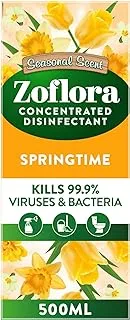 Zoflora-Multi-purpose Concentrated Disinfectant All Surface Cleaner-Floor Cleaner-Effective against bacteria & Viruses-Long Lasting Springtime Fragrance-Eliminates Odour-All Day Fresh-500ml