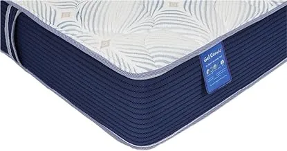 Danube Home - Gel Pocket Spring & Memory Foam Mattress 180X200X25-White/Dark Blue