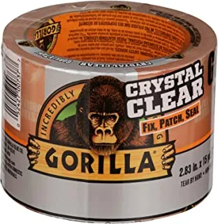 Gorilla Crystal Clear Repair Duct Tape Tough & Wide, 2.88