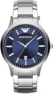 Emporio Armani Men's Stainless Steel Dress Watch with Quartz Movement