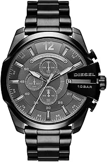 Diesel Mega Chief Stainless Steel Men's Watch with Analog or Digital Movement