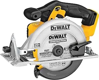 Dewalt 6-1/2-inch 20v max circular saw, tool only (dcs391b), yellow