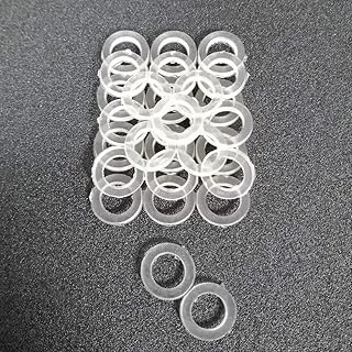 Royal Apex Bidet Shattaf Nylon Rubber Washer Round Gasket Ring for الحمام دش الحنفية والسباكة وما إلى ذلك (عبوة من 25 ، 3/4 بوصة)