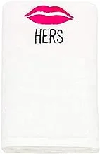 BYFT Magnolia - Bath Towel - 70x140 CM - 650 GSM - White - 'Her Lips'