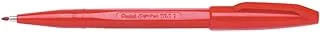 Pentel S520-B Sign Pen, Red, Single Piece