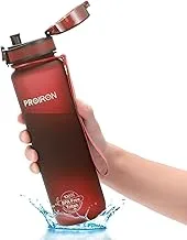 PROIRON Water Bottle 0.5L/1L Leak-Proof Drink Bottle BPA Free USA Tritan Material Gym Bottle with Protein Shaker, Flip Top Lid & Removable Strainer for Fitness Cycling, Gym Camping Outdoor Sports