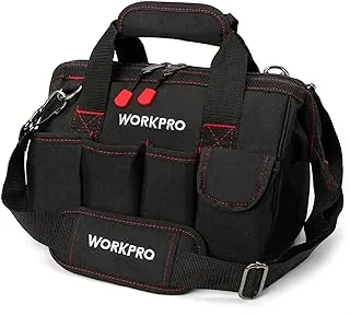 Workpro 12-Inch Close Top Wide Mouth Storage Tool Bag, W081020A