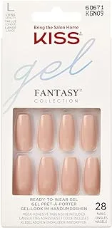 Kiss Gel Fantasy Nails Long Length, Brown, 2 gm