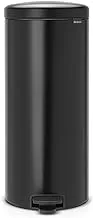 Brabantia 114540 Step Trash Can Newicon With Plastic Inner Bucket, 8 Gal. - Matt Black