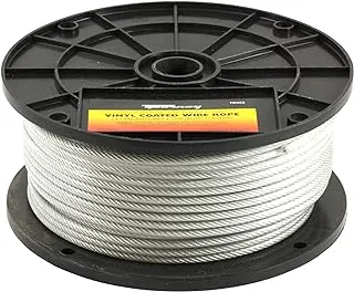 Forney 70452 wire rope, vinyl coated aircraft cable, 250-feet-by-1/8-inch thru 3/16-inch