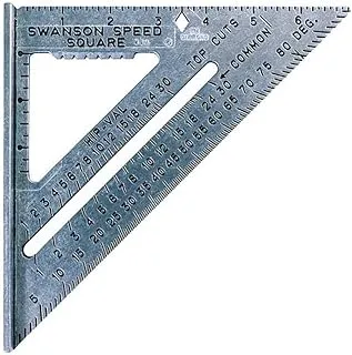 Swanson Tool Co., Inc Swanson Tool Co S0101 7 Inch Speed Square, Blue